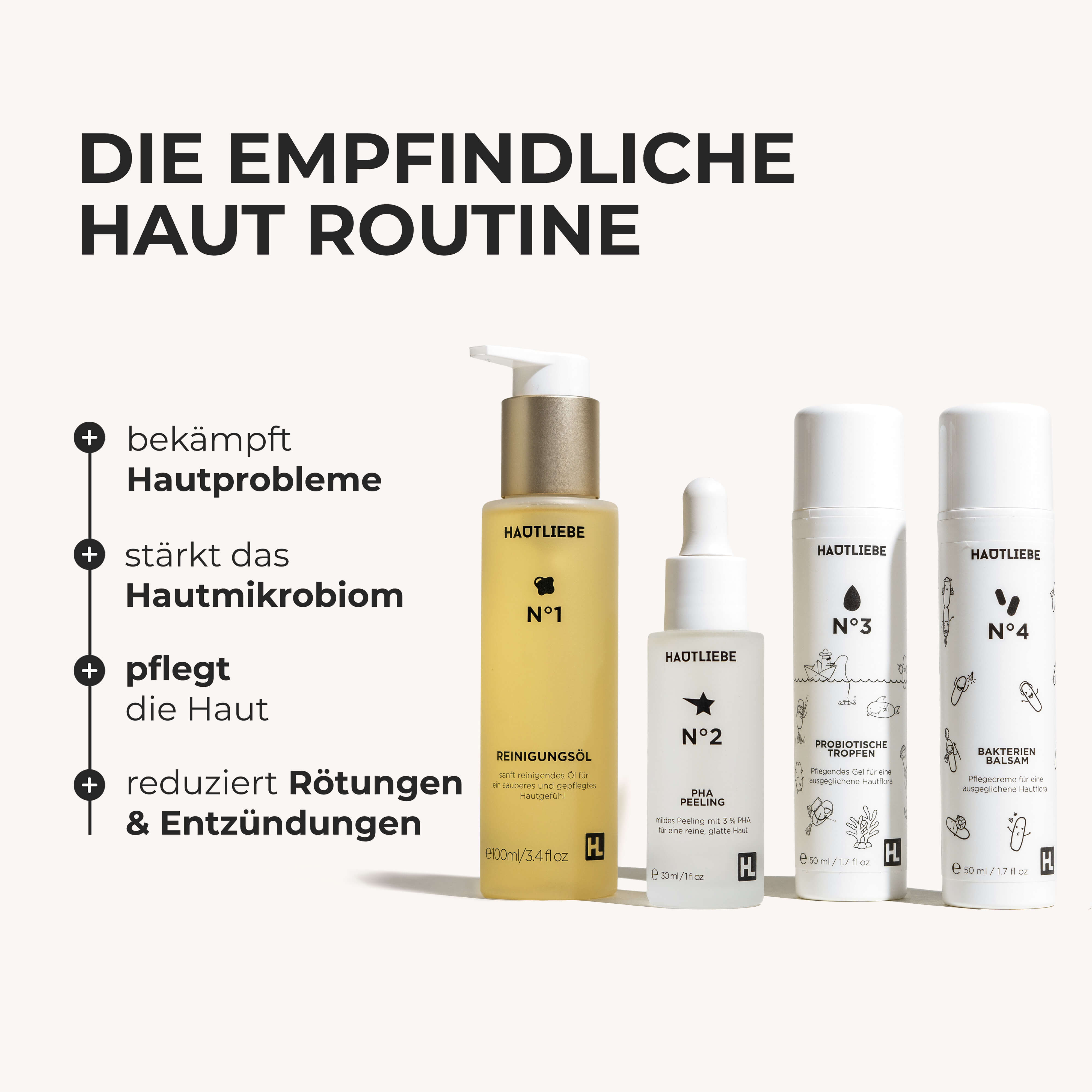 Empfindliche Haut Routine